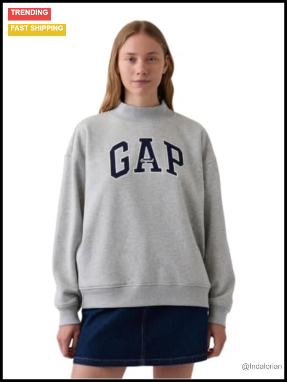Mockneck Tunic Pullover Sweater Relaxed Fit Fall